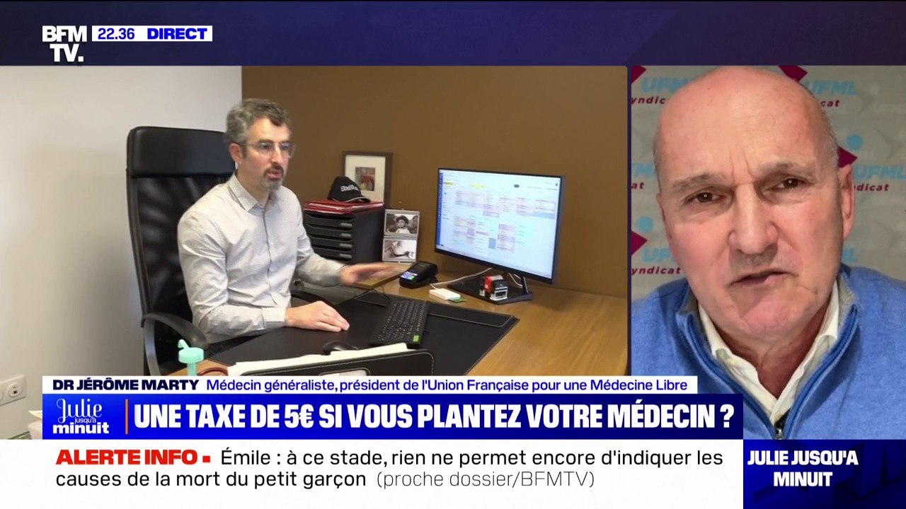 "Taxe lapin" pour les rendez-vous non honorés: "C'est un problème d'accès aux soins et de vol de rendez-vous, il faut mettre un terme à ça", estime Jérôme Marty (président de l'UFML)