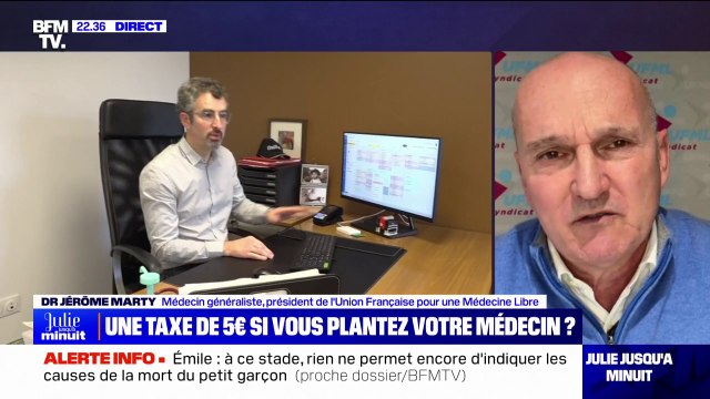 Taxe lapin pour les rendez-vous non honorés: C'est un problème d'accès aux soins et de vol de rendez-vous, il faut mettre un terme à ça , estime Jérôme Marty (président de l'UFML)