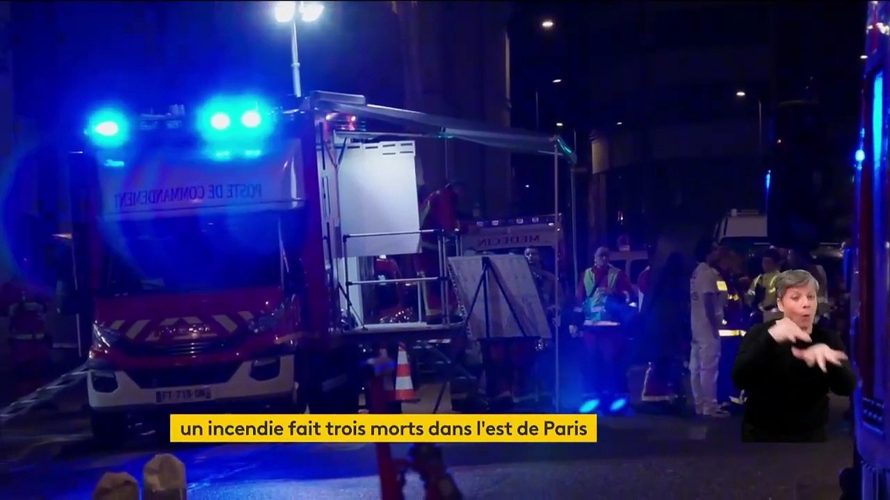 Un incendie à Paris fait 3 morts