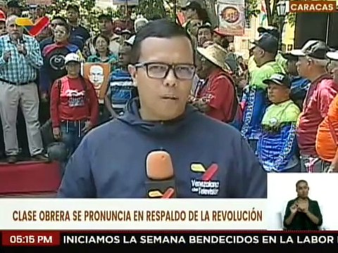 Caracas | Clase obrera pronuncia su respaldo a la Revolución Bolivariana a 22 años del golpe de estado de 2002