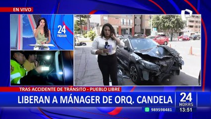 Mánager de Orquesta Candela fue liberado esta tarde tras accidente en Pueblo Libre