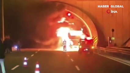 İşçileri taşıyan otobüste yangın! 16 kişi hastaneye kaldırıldı