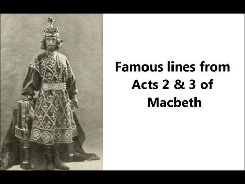 Famous lines from Act 3 of Macbeth - William Shakepeares