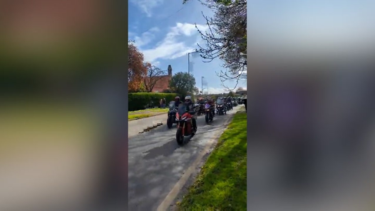 Thousands join memorial ride for Hairy Bikers star Dave Myers