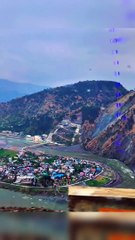 Panoramic Views of Muzaffarabad Kashmir from the Mountain