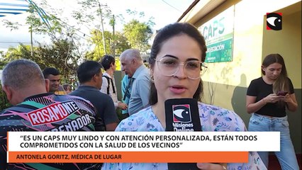 “Es un Caps muy lindo y con atención personalizada, están todos comprometidos con la salud de los vecinos”