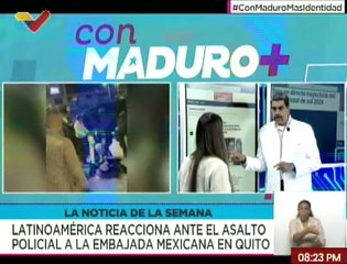 Jefe de Estado repudia el asalto policial y militar a la embajada de México en Ecuador