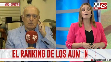 Carlos Ruckauf, en Crónica: "Los empresarios se están zarpando"