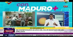 Presidente Nicolas Maduro recordó los 22 años del golpe de Estado de los apellidos de Venezuela