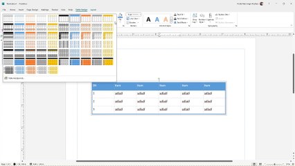 Microsoft Publisher Section 46 Merging, Unmerging and Selecting Table Style