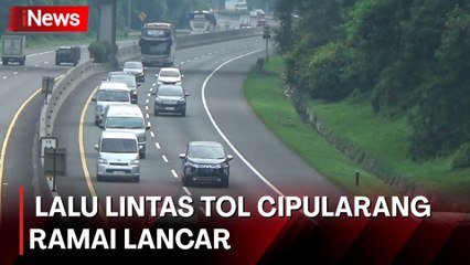 Arus Kendaraan di Tol Cipularang, Jawa Barat Terpantau Ramai Lancar