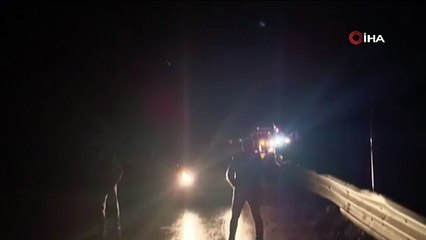 Yüksekova-Van karayolundaki heyelanda faciadan dönüldü