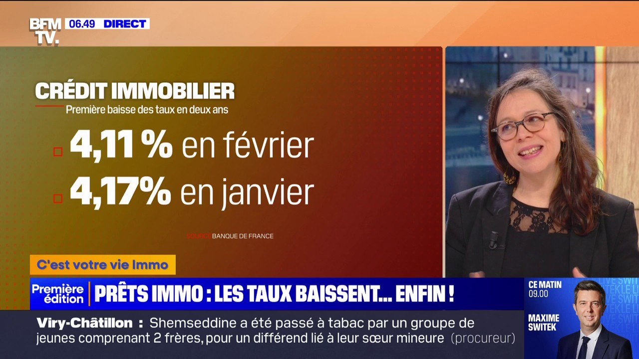 Crédit immobilier: les taux baissent pour la première fois depuis deux ans