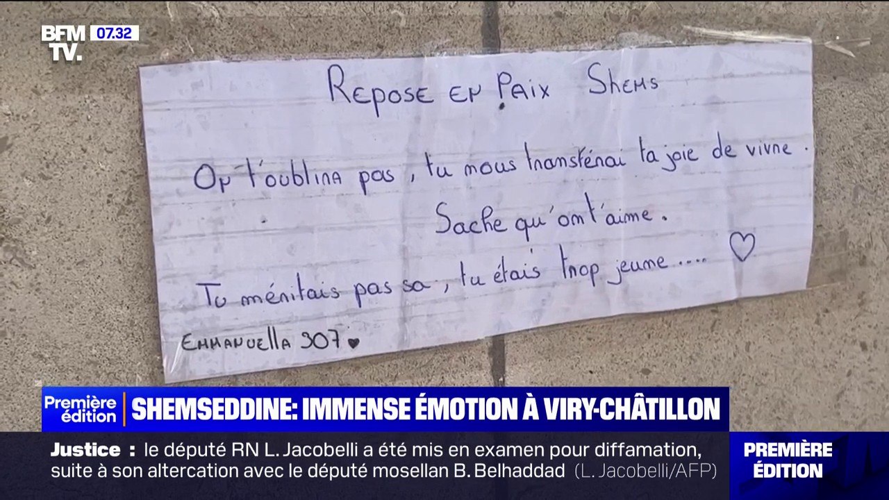 Mort de Shemseddine: l'immense émotion à Viry-Châtillon avant les obsèques de l'adolescent
