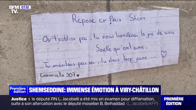 Mort de Shemseddine: l'immense émotion à Viry-Châtillon avant les obsèques de l'adolescent