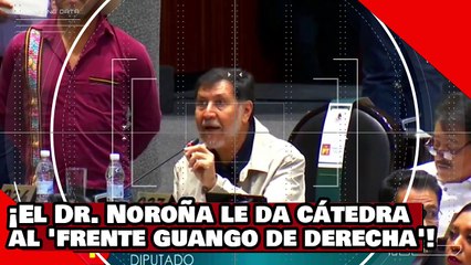 ¡VEAN! ¡el Dr. Noroña le da cátedra al ‘frente guango de derecha’ por atacar a AMLO y a la 4T!