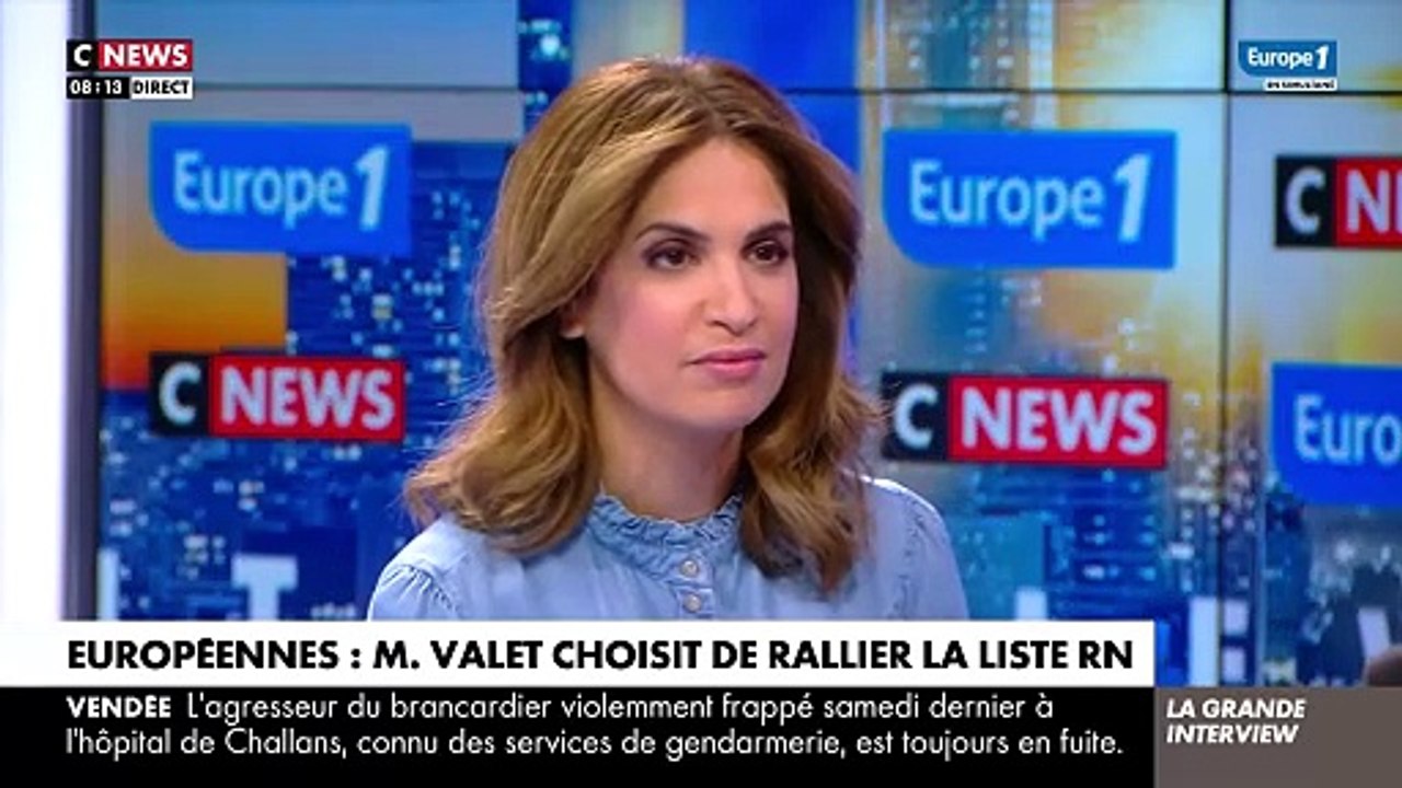 Matthieu Valet, ancien porte-parole du Syndicat indépendant des Commissaires de Police, annonce sur CNews rejoindre le Rassemblement National pour les élections européennes