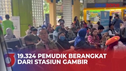 H-1 Lebaran, 19.324 Pemudik Berangkat dari Stasiun Gambir Hari Ini