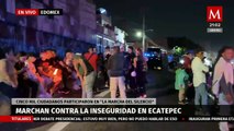Realizan 'Marcha del Silencio' en Edomex, autopista México-Pachuca fue bloqueada