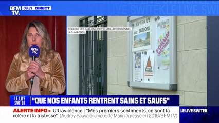 Audrey Sauvajon, mère de Marin violemment agressé en 2016: "On veut juste que nos enfants rentrent sain et saufs"