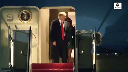 Melania Trump in minigonna Lillusione ottica che distrai tutti