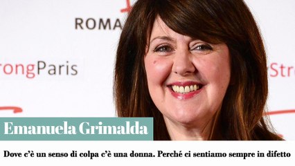 Emanuela Grimalda: "Dove c'è un senso di colpa c'è una donna"