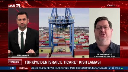 Türkiye'den İsrail'e ticaret kısıtlaması