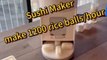 make 1200 rice balls/hour #sushimachine #sushi #factory #Rice spreading machine # kitchenequipment