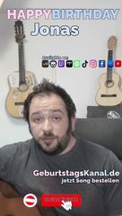 Happy Birthday, Jonas! Geburtstagsgrüße an Jonas