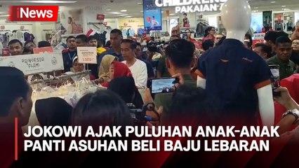 Jelang Lebaran, Jokowi Ajak Puluhan Anak-Anak Panti Asuhan Beli Baju Lebaran di Plaza Atrium Senen