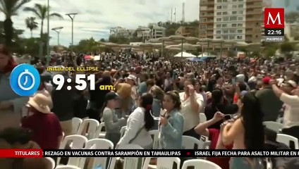 5000 personas se reúnen en Mazatlán para presenciar el eclipse total de Sol