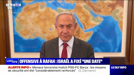 Guerre Israël/ Hamas: "Il y a une date" pour une offensive sur Rafah, assure Benjamin Netanyahu