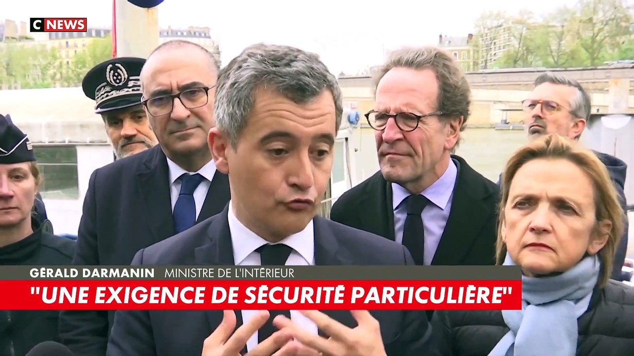 JO 2024 - Le ministre de l’Intérieur Gérald Darmanin dévoile le dispositif de sécurité mis en place pour la cérémonie d’ouverture: QR code, périmètres surveillés… - Regardez