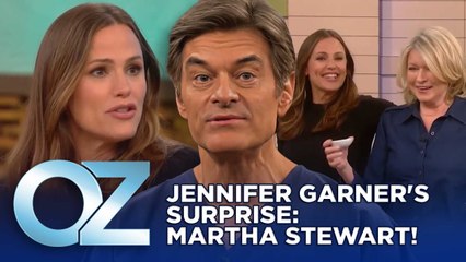 Jennifer Garner Gets Surprised by One of Her Favorite People ... Martha Stewart! | Oz Celebrity