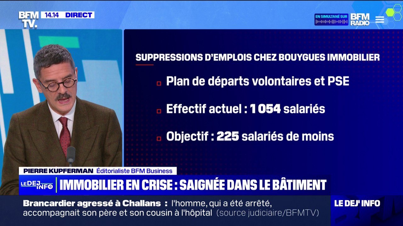 Crise de l'immobilier: Bouygues Immobilier réduit ses effectifs de 25%