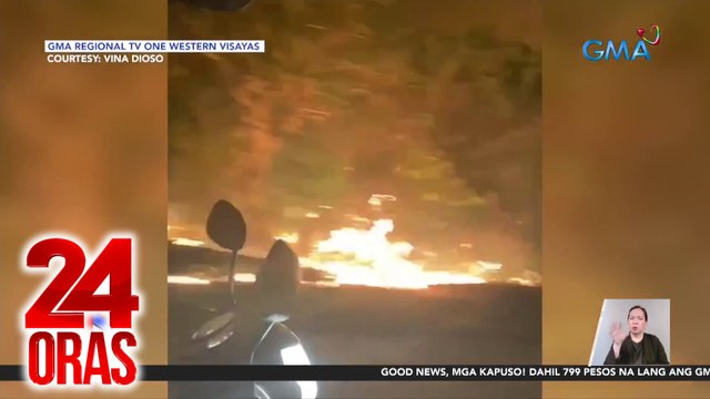 Halos 2 ektaryang damuhan, natupok dahil umano sa itinapong sigarilyo | 24 Oras