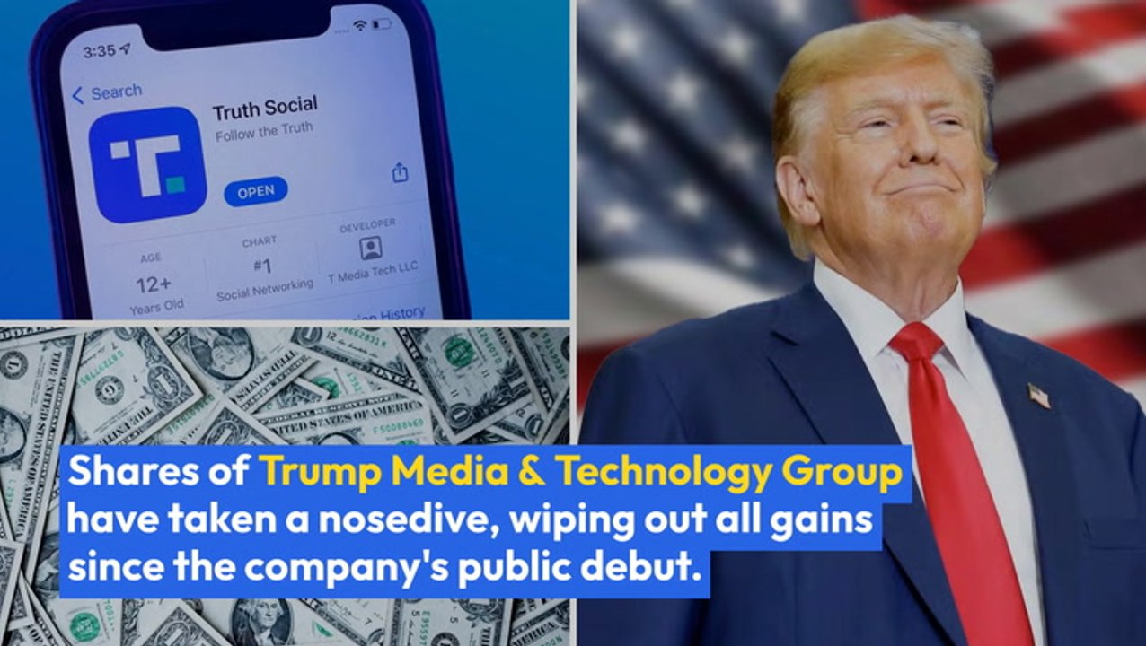 Trump Media's Stock Takes A Dramatic Nosedive, Erasing All Gains Since Public Debut