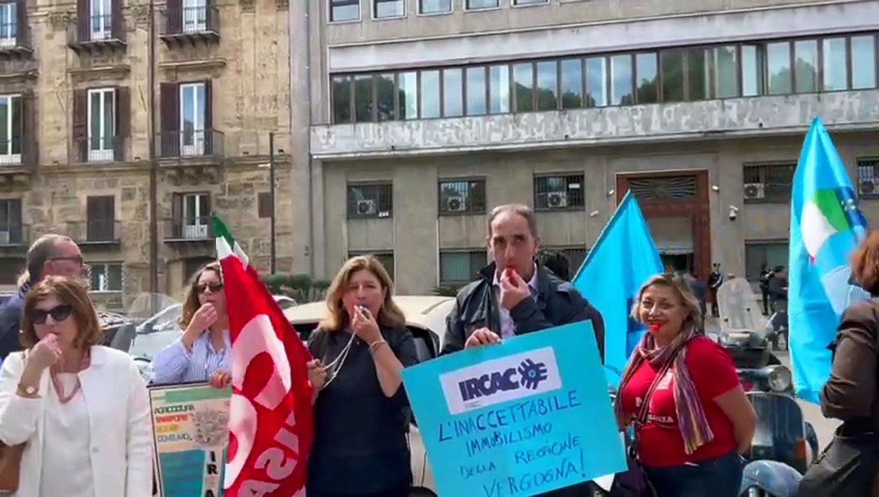 Palermo, protesta all'Irca per i ritardi nel pagamento degli stipendi