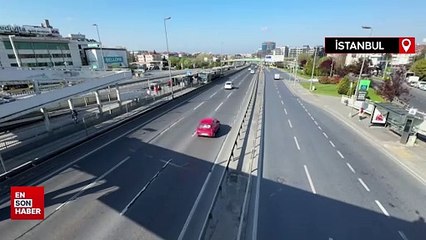 İstanbul'da arefe günü yollar boş kaldı