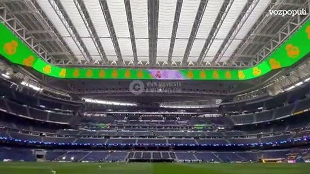 Así luce el Bernabéu antes del Real Madrid-Manchester City de Champions League