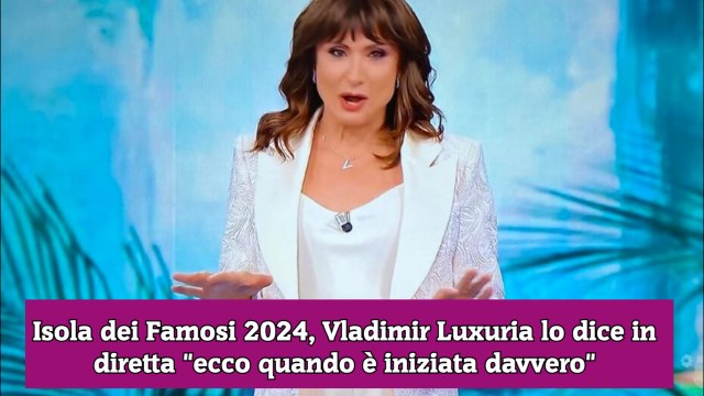 Isola dei Famosi 2024, Vladimir Luxuria lo dice in diretta ecco quando è iniziata davvero