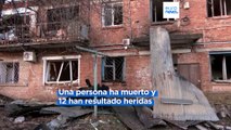 Un misil de crucero ataca un edificio residencial en Ucrania dejando al menos un muerto y 12 heridos