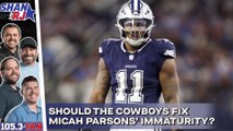 Should the Cowboys 'just deal with' potential Micah Parsons issues?