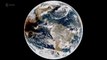 Eclipse solar de 2024 visto por el satélite GOES-16