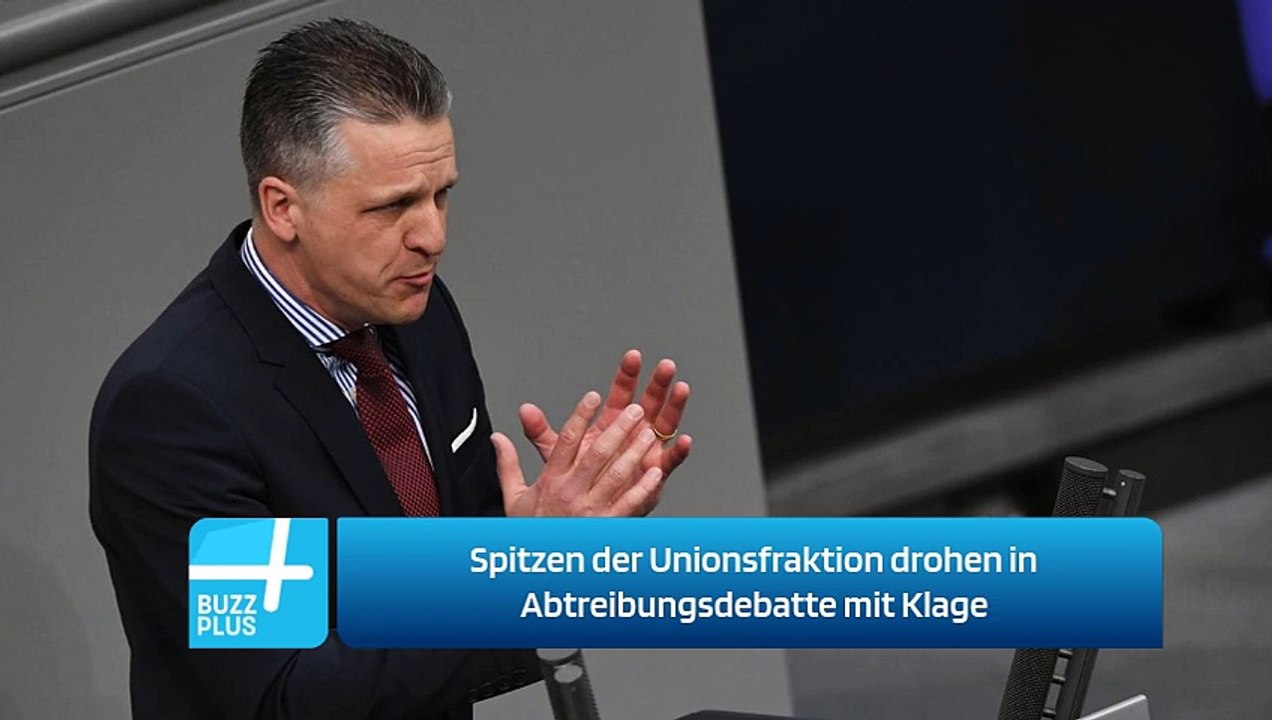 Spitzen der Unionsfraktion drohen in Abtreibungsdebatte mit Klage