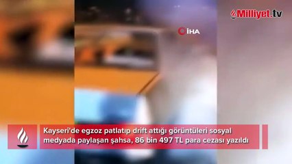 Sosyal medyada paylaştığı drift görüntüsü pahalıya patladı