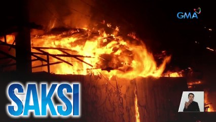 Estruktura ng SSS at dalawang dating tindahan, nasunog | Saksi