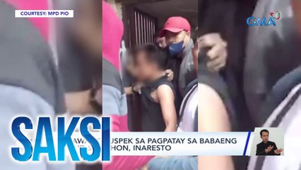 Dalawang suspek sa pagpatay sa babaeng isinilid sa kahon, inaresto | Saksi