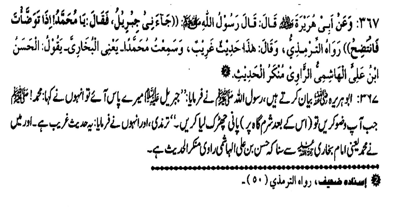 JIBREEL ALEH SALAM NE WAZU KE BARE ME KYA KAHA? (367)