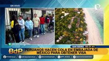 San Isidro: peruanos hacen cola en los exteriores de la embajada de México para obtener visa